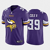 Nike Vikings 39 Brian Cole II Purple Team Big Logo Vapor Untouchable Limited Jersey Dzhi,baseball caps,new era cap wholesale,wholesale hats